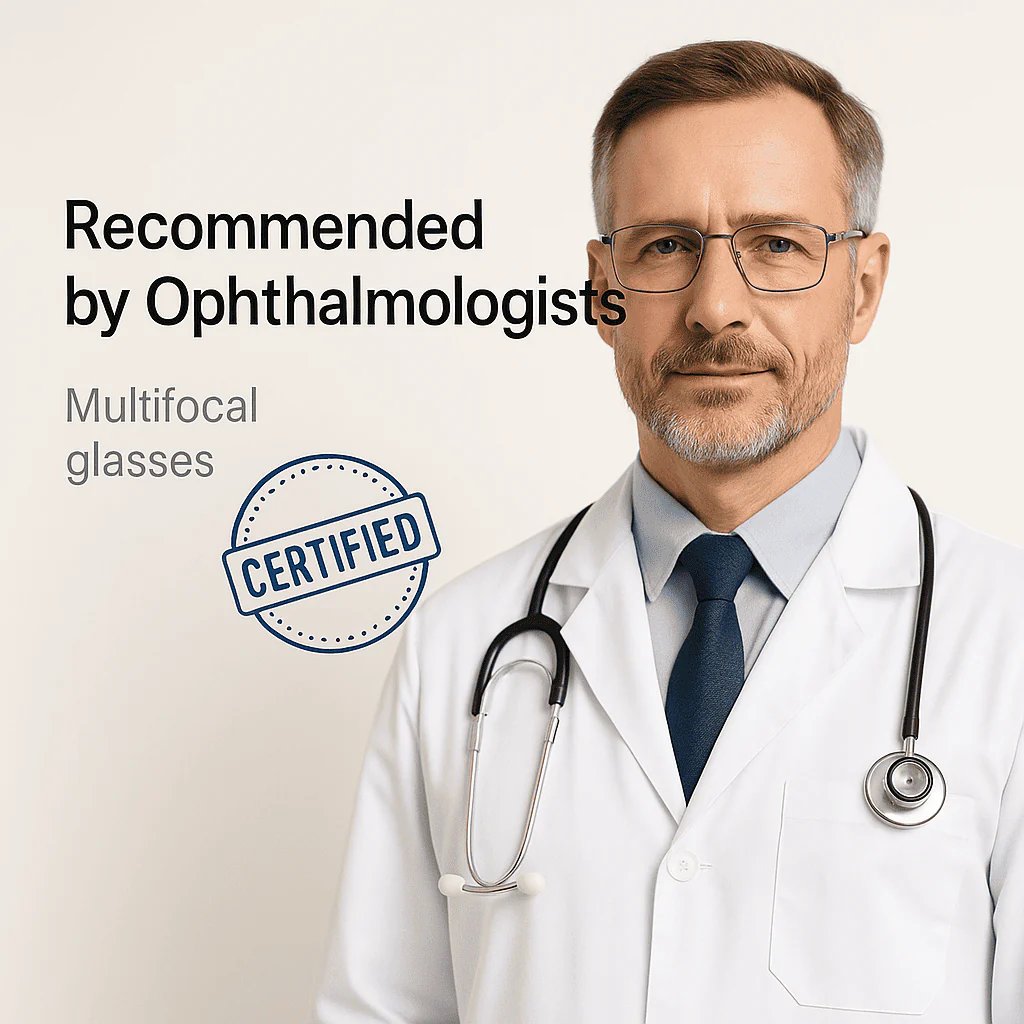 👓VisionSync Multifocal Glasses [Adaptive Technology] — Adaptive Focal Tech for 📚Reading, Driving & 💻Computer Use. No more switching!